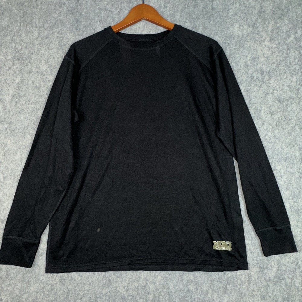 XGO FR Shirt Mens Large Black Flame Retardant Long Sleeve Tactical Fire Made USA